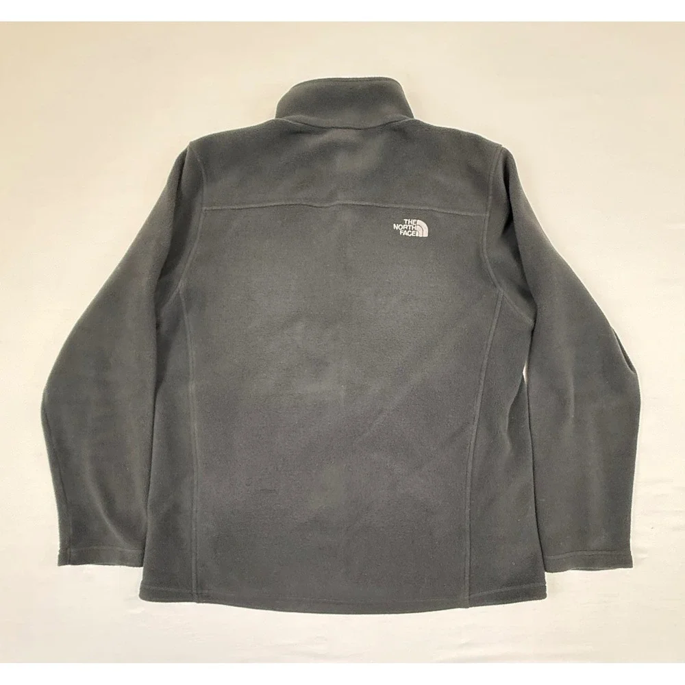 The North Face Jacket Men Large Grey Flashdry Fleece Full Zip Long Sleeve Hiking